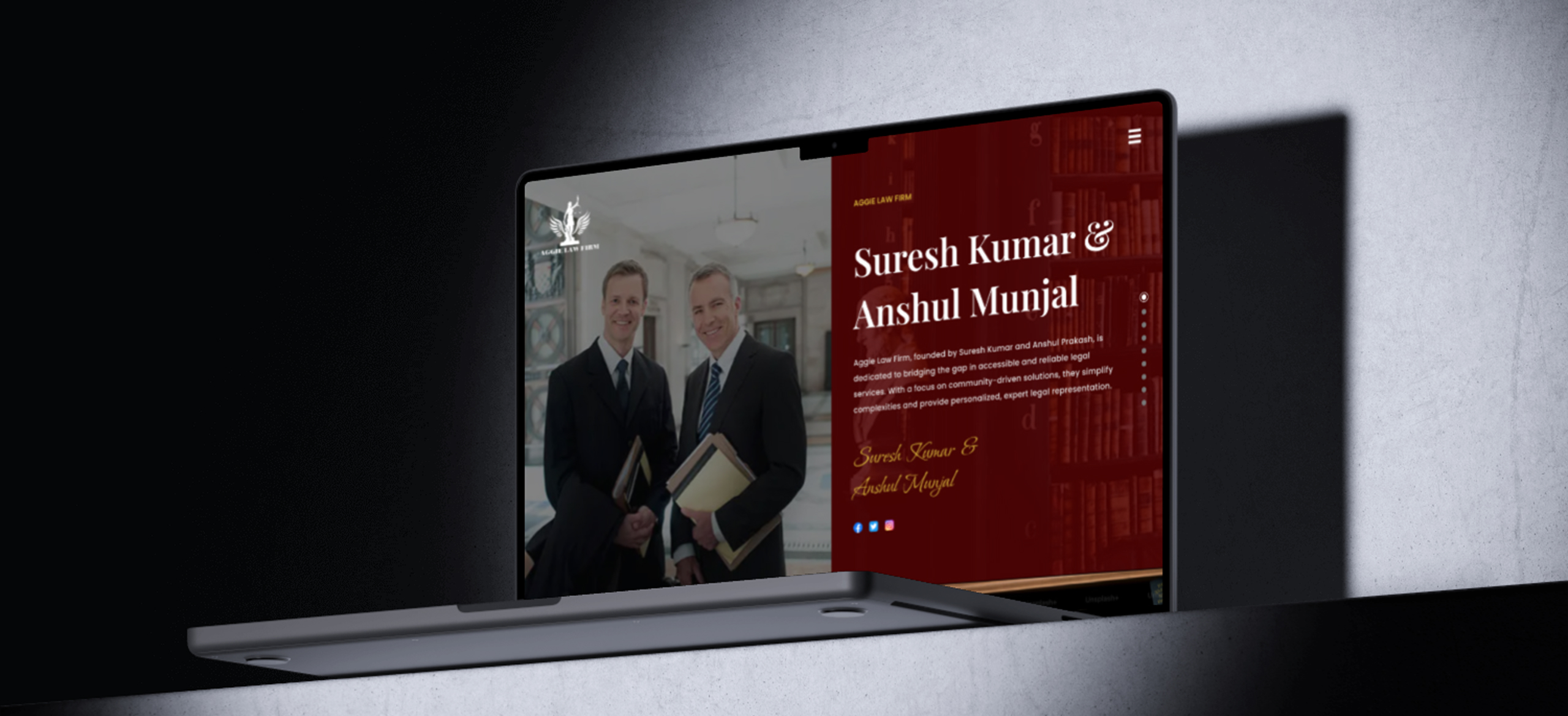Aggie Law legal platform concept by Hardkore Tech
