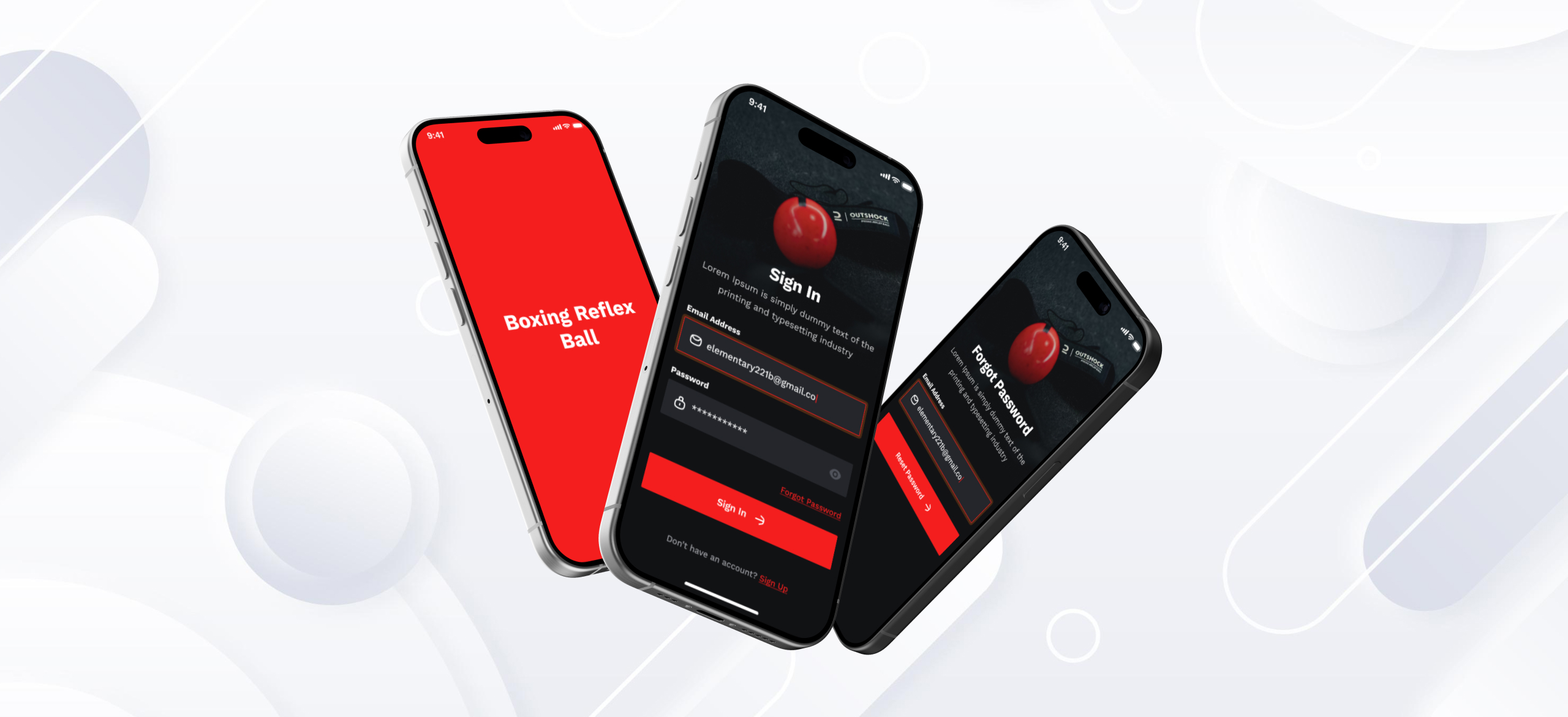 Boxxp boxing reflex trainer UI design Hardkore Tech portfolio