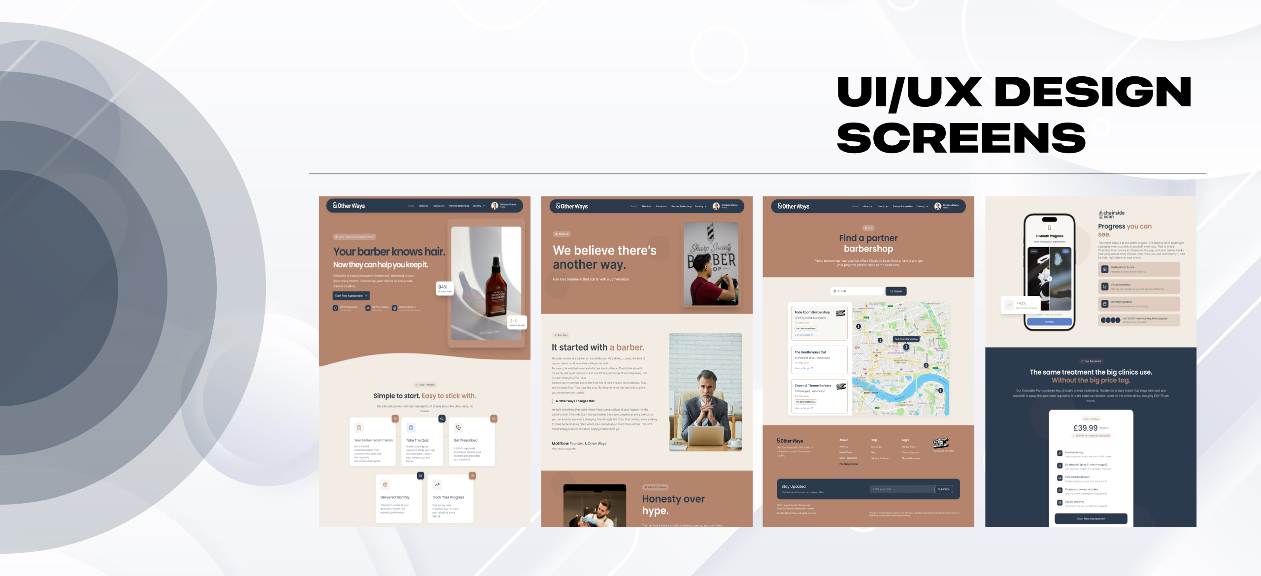Other Ways hair care platform research by Hardkore Tech