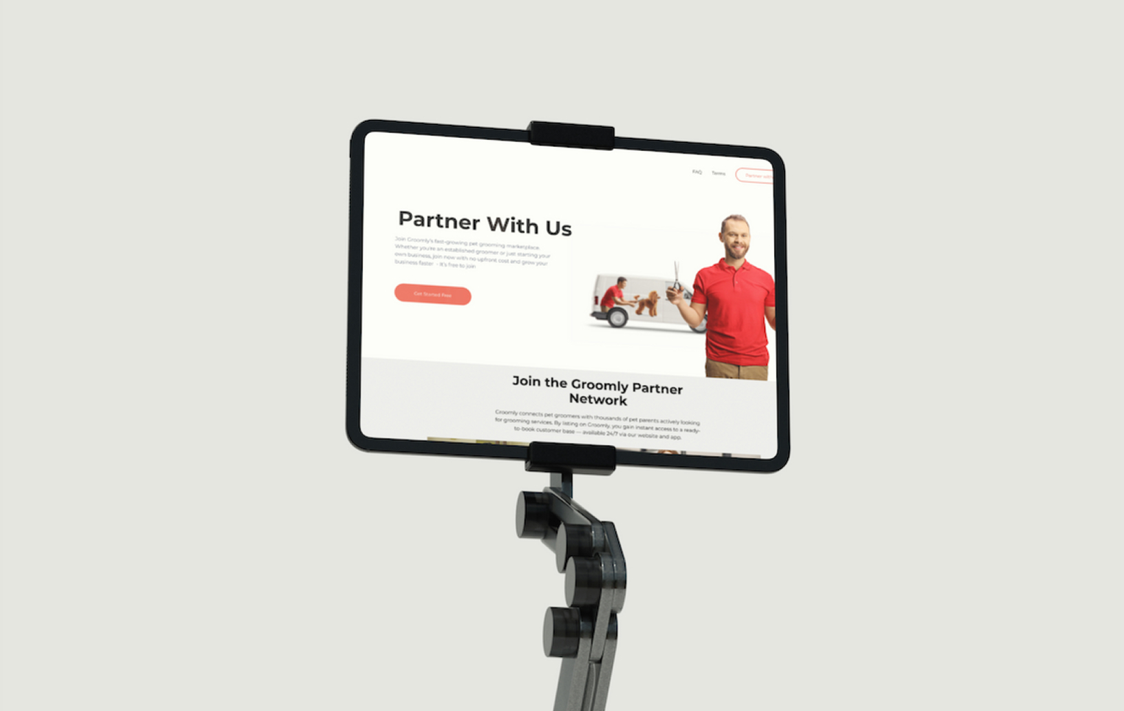 Groomly grooming app development portfolio Hardkore Tech
