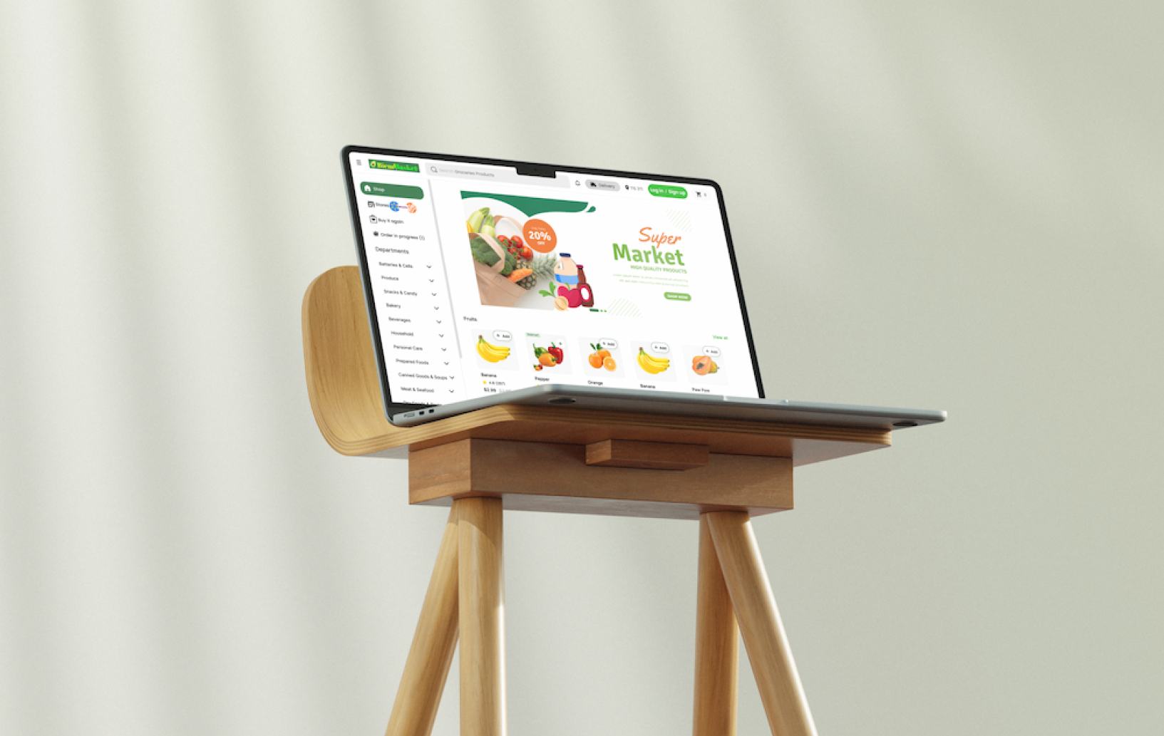 Blend Basket ecommerce app development portfolio Hardkore Tech