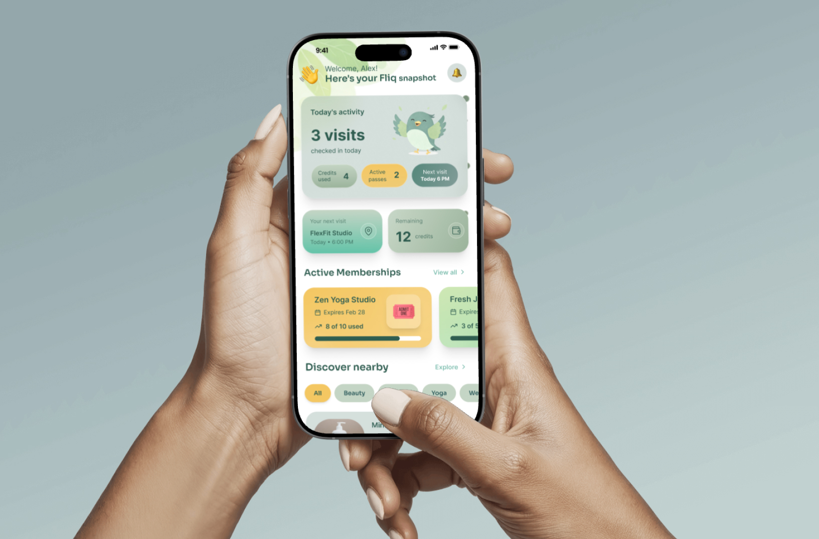 Fliq lifestyle app development portfolio Hardkore Tech